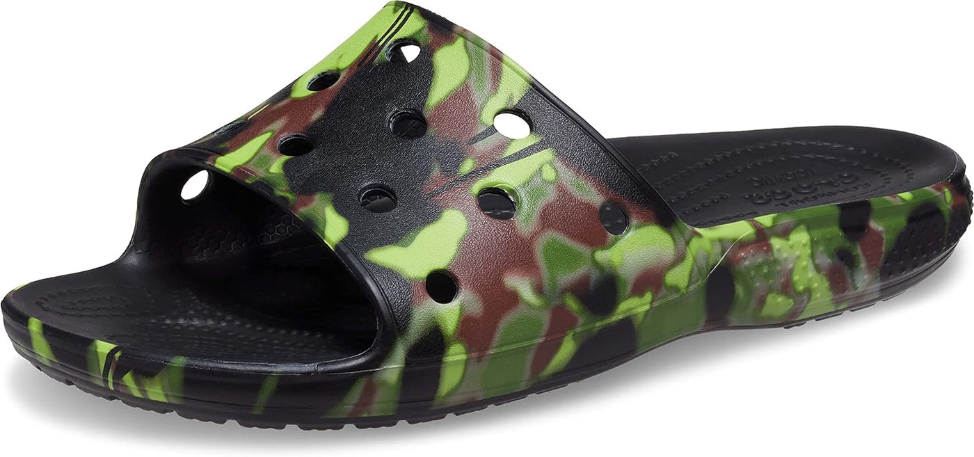 Crocs Unisex Spray Camo Slide Sandals