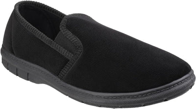 Fleet & Foster Men's John Twin Gusset Memory Foam Slipper