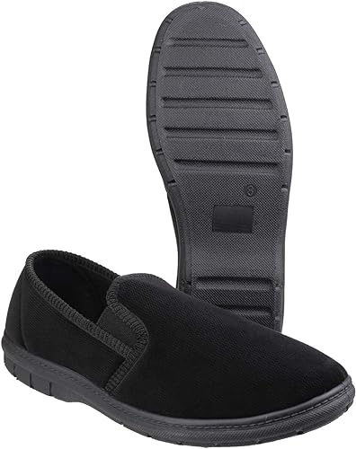 Fleet & Foster Men's John Twin Gusset Memory Foam Slipper