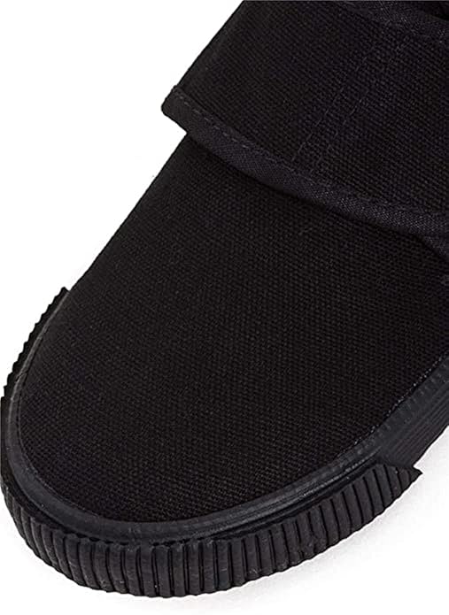 Mirak Velcro Unisex Childrens Black Plimsolls