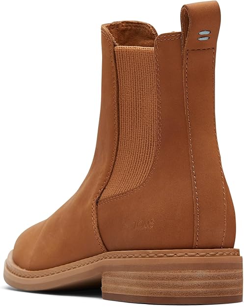 Toms Charlie Brown Leather Pull On Cowhide Casual Boots