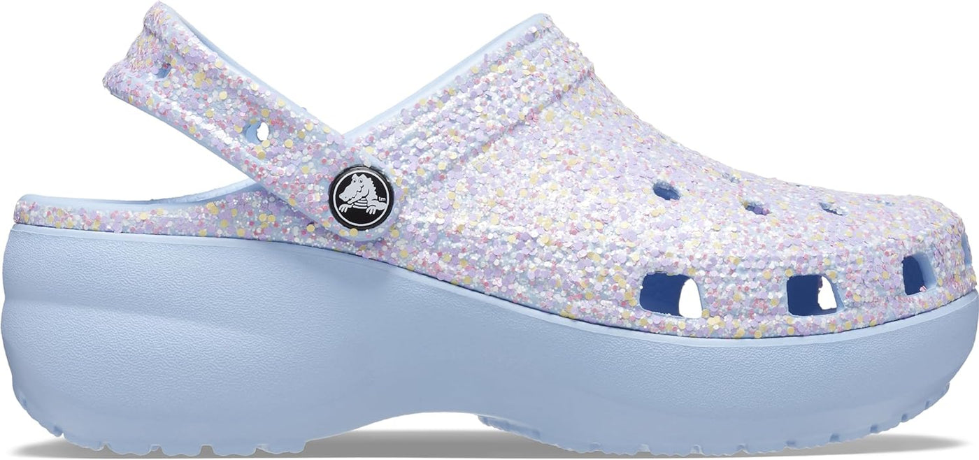 Crocs Classic Platform Ladies Glitter Clogs