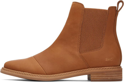 Toms Charlie Brown Leather Pull On Cowhide Casual Boots