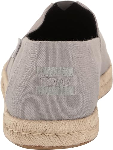 Toms Alpargata Rope Espadrille Drizzle Grey Vegan Shoe