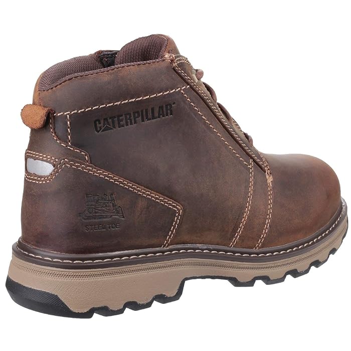 Caterpillar Parker Men's Steel Toe Work Boot In Dark Beige