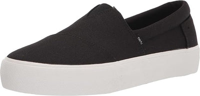 Toms Women Fenix Black Canvas Shoes