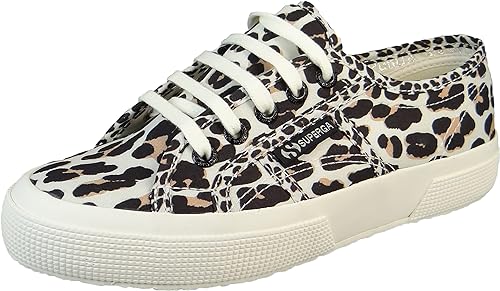 Superga Women Light Leopard Print Casual Sneakers