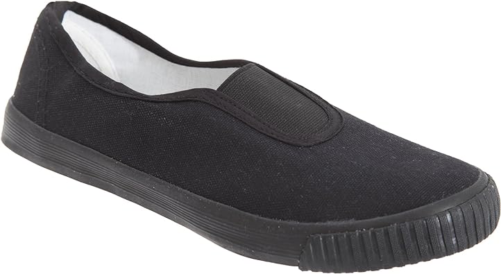 Misc Guss Plim Unisex Childrens Spot On Hook & Loop School Pumps