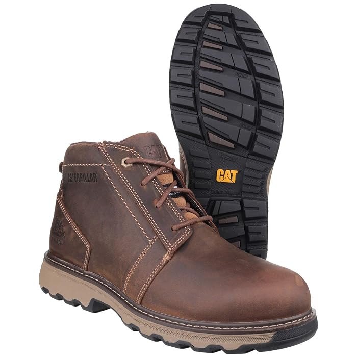 Caterpillar Parker Men's Steel Toe Work Boot In Dark Beige