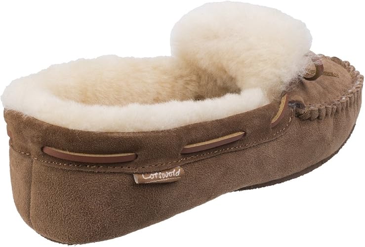 Cotswold Stanway Moccasins Comfort Sole Slippers