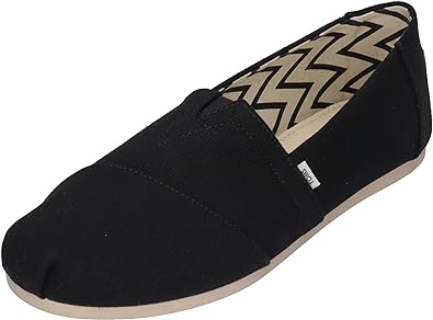 Toms Alpargata Black Recycled Cotton Canvas Shoes