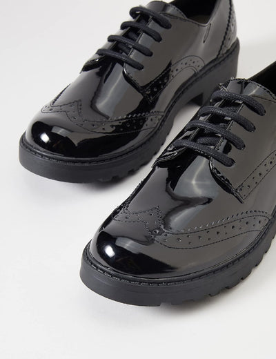 Geox J Casey G. N wingtip Lace Up leather heel Shoes