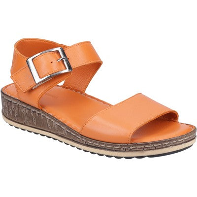 Hush Puppies Ladies Ellie Leather Wedge Sandals