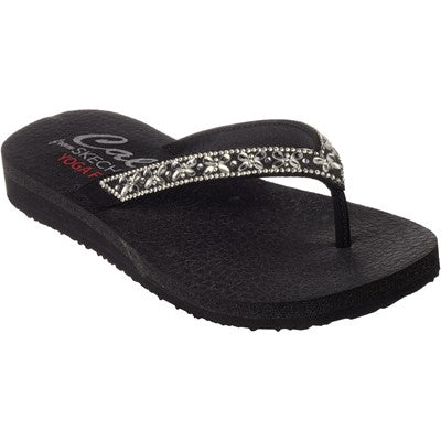 Skechers Meditation Ladies Wedge Flip Flop Sandal