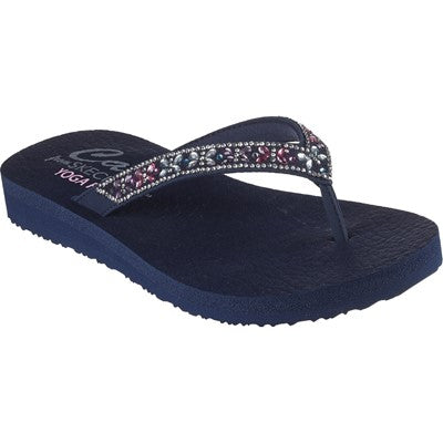 Skechers Meditation Ladies Wedge Flip Flop Sandal