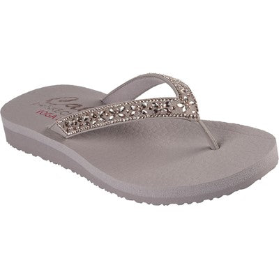 Skechers Meditation Ladies Wedge Flip Flop Sandal