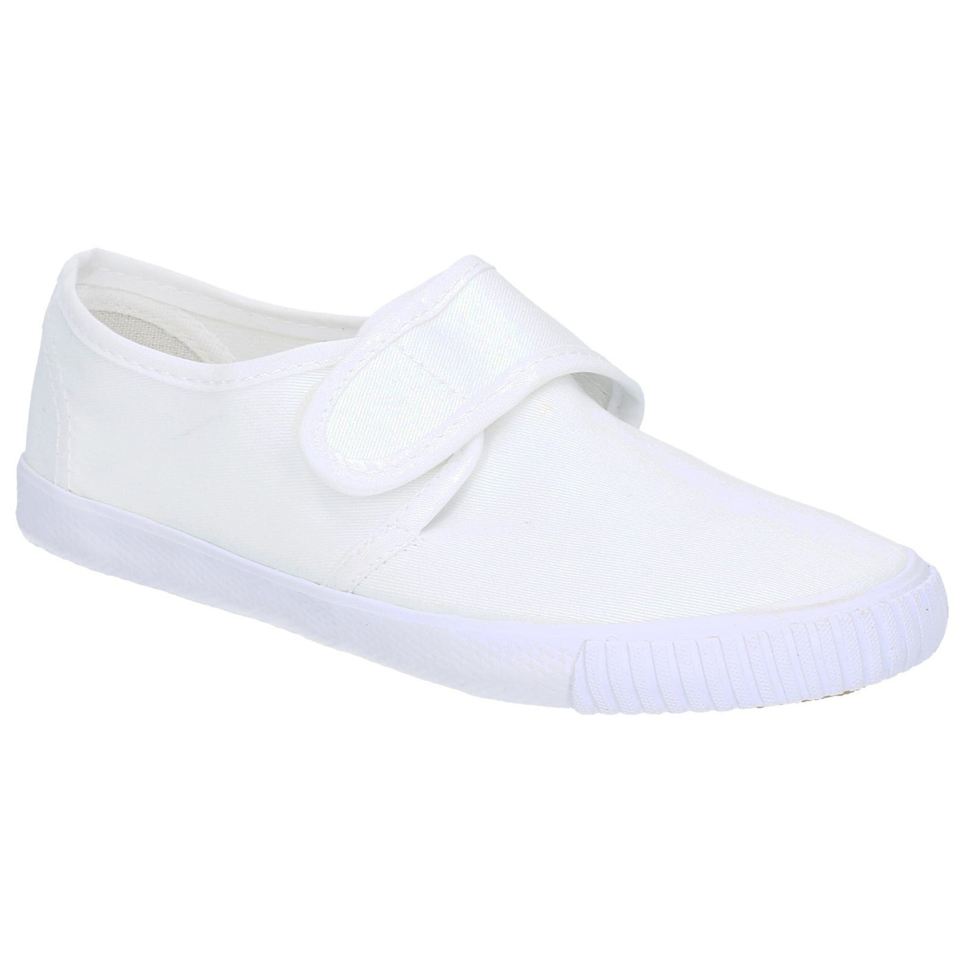 Mirak Velcro Strap Plimsolls White