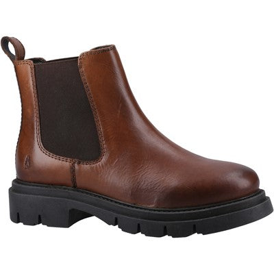 Hush Puppies Raya Chelsea Smooth Leather Beatles rubber pads Boot