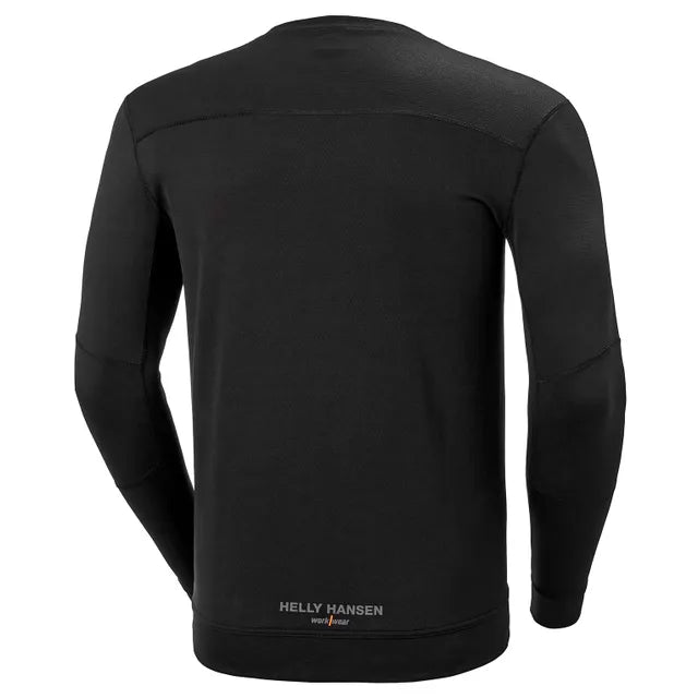 Helly Hansen Lifa Black Long-Sleeve Base Layer Crewneck