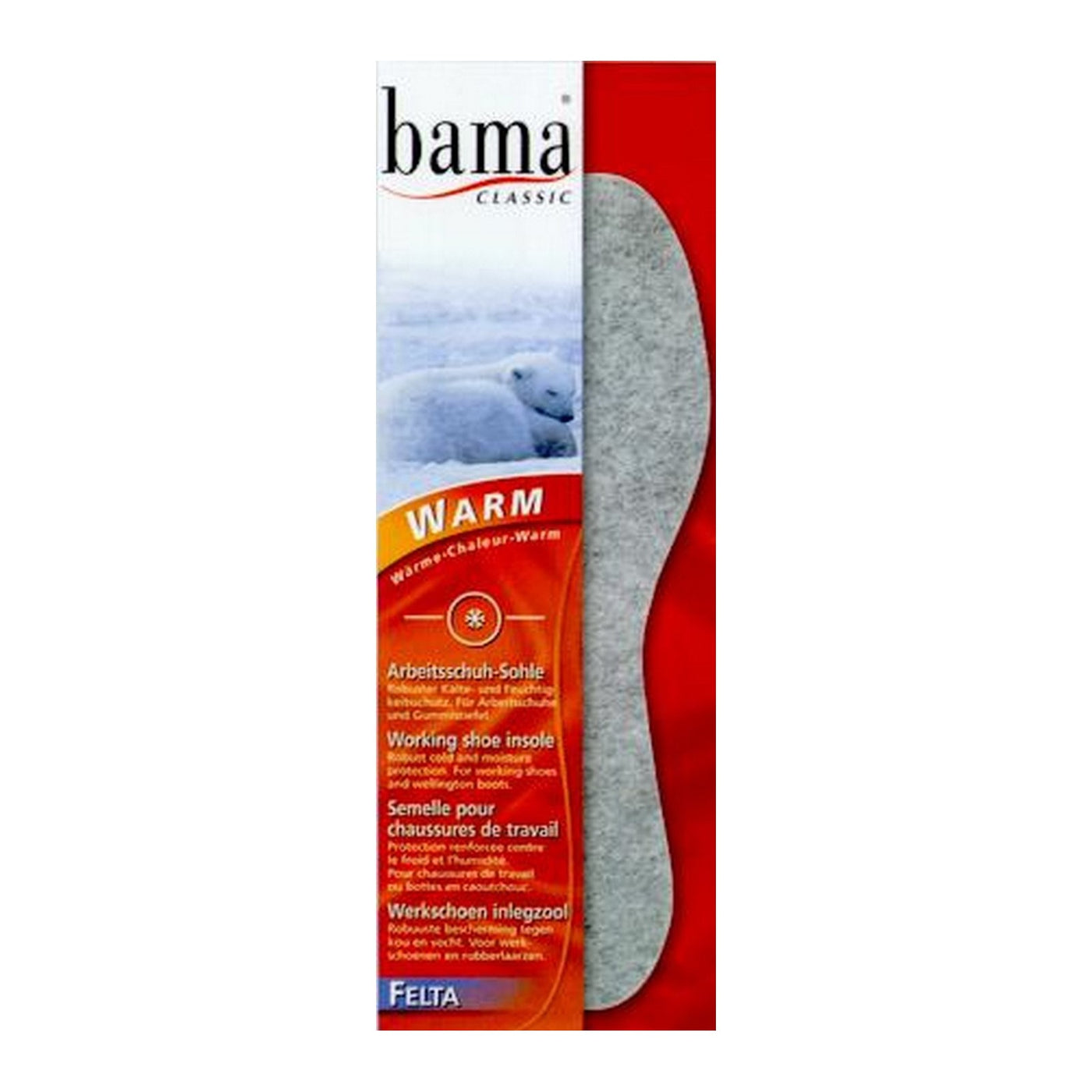 Dasco Bama Thermal Felt Insoles Cozy Comfort for Your Feet