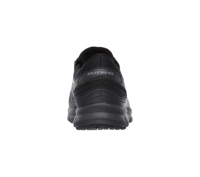 Skechers Workwear Eldred Lace Up Comfort Black Work Shoe