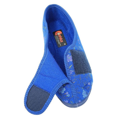 Comfylux Diana Floral Women Stylish Royal Blue Slippers