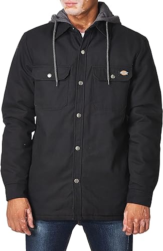 Dickies Duck Shirt Hooded With Quilted Lining Cargo Jacket