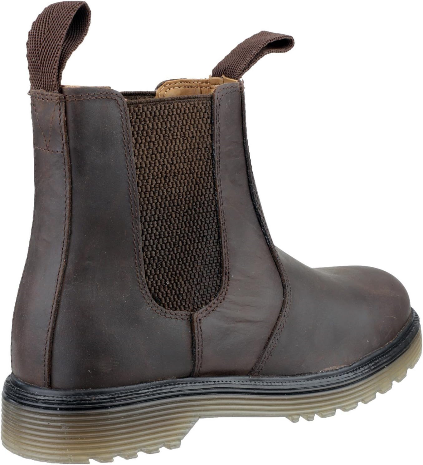 Amblers Chelmsford Chelsea Work Leather Brown Boot