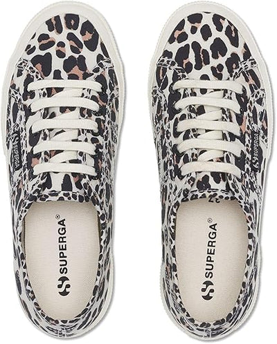 Superga Women Light Leopard Print Casual Sneakers