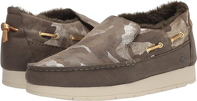 Sperry Women's Moc-Sider Novelty Camo Suede Slip-On Sneakers