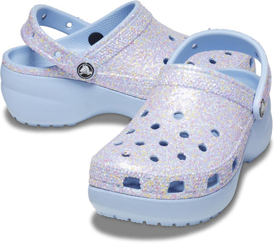 Crocs Classic Platform Ladies Glitter Clogs