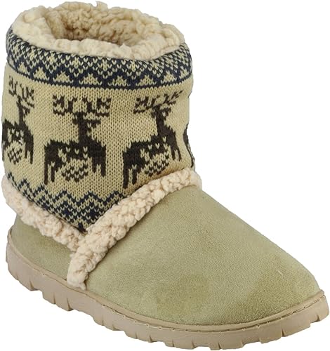 Mirak Denmark Faux Fur Lined Kids Suitable Loose Boot Slippers