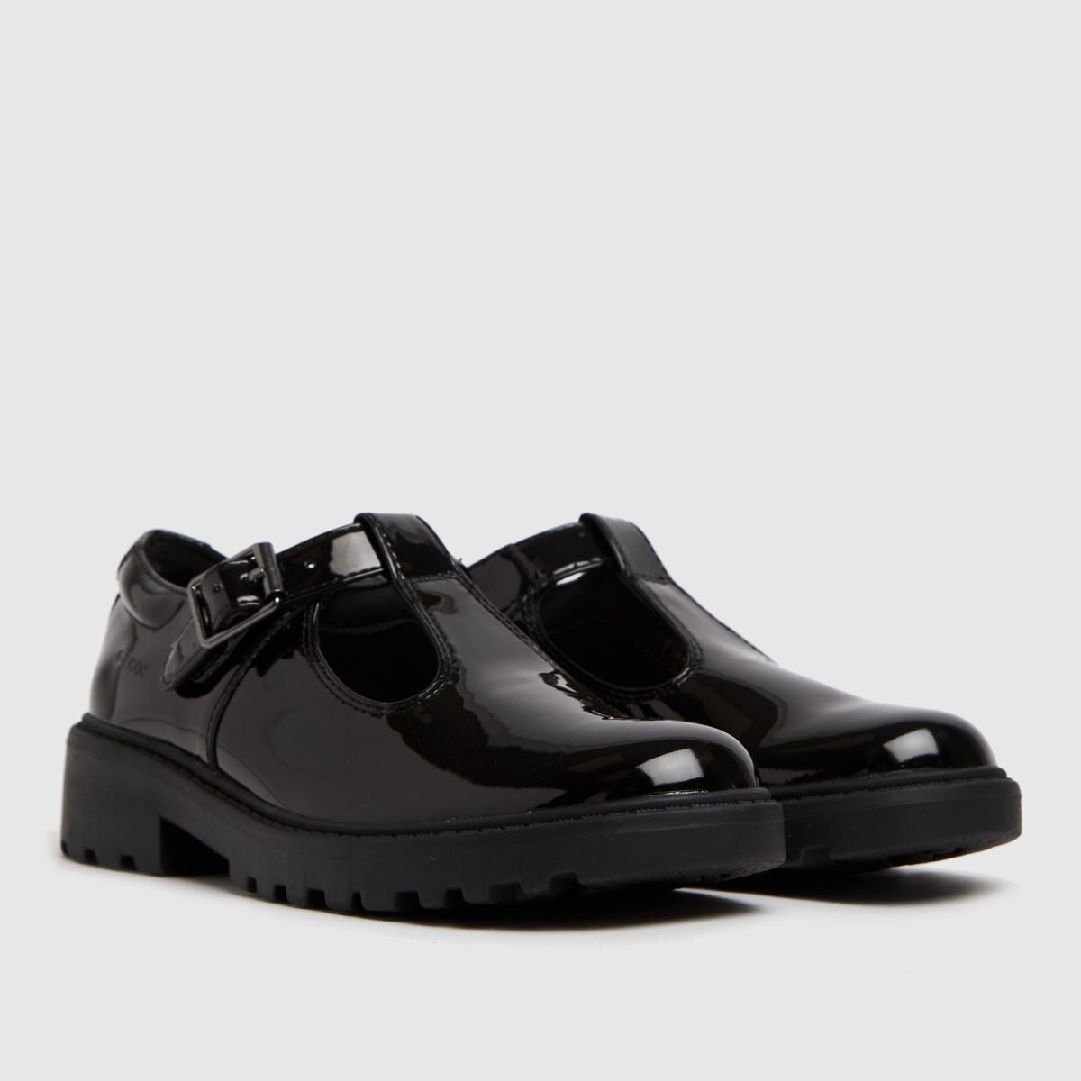 Geox J Casey G.T-Bar E non-slip outsole  Leather Buckle Shoe