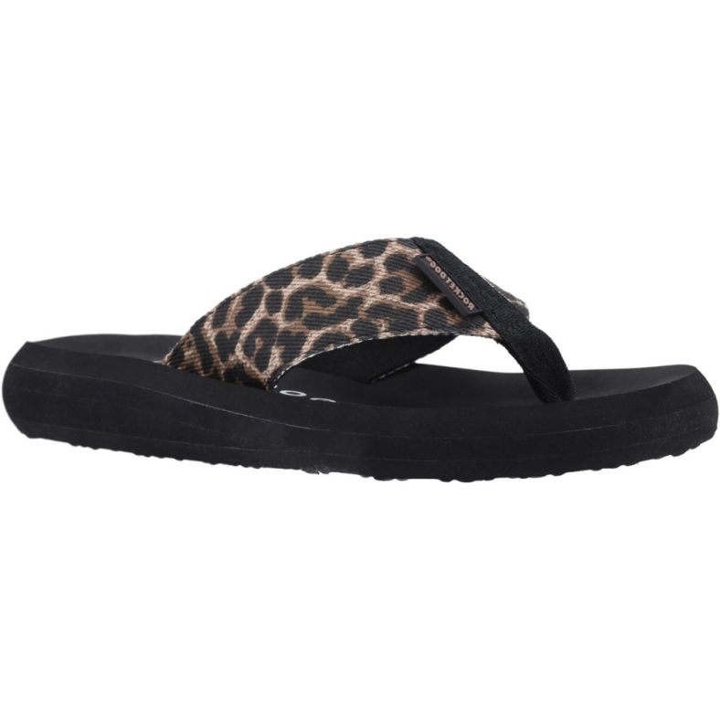 Rocket Dog Spotlight Tampa Natural Women's Leopard Print Flip Flop Sandals