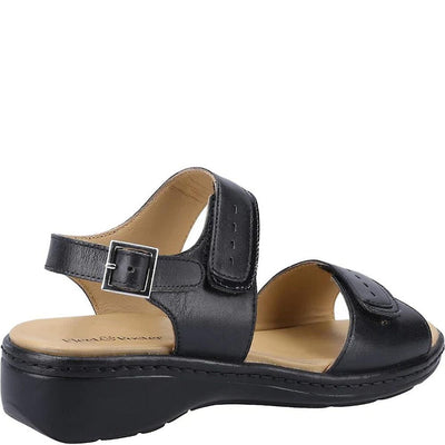 Fleet & Foster Ladies Linda Open Toe Touch Fastening Leather Sandal