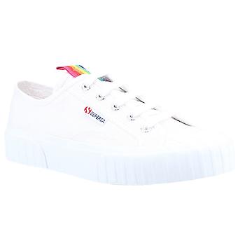 Superga Stripe Rainbow Women Lace Up Trainer