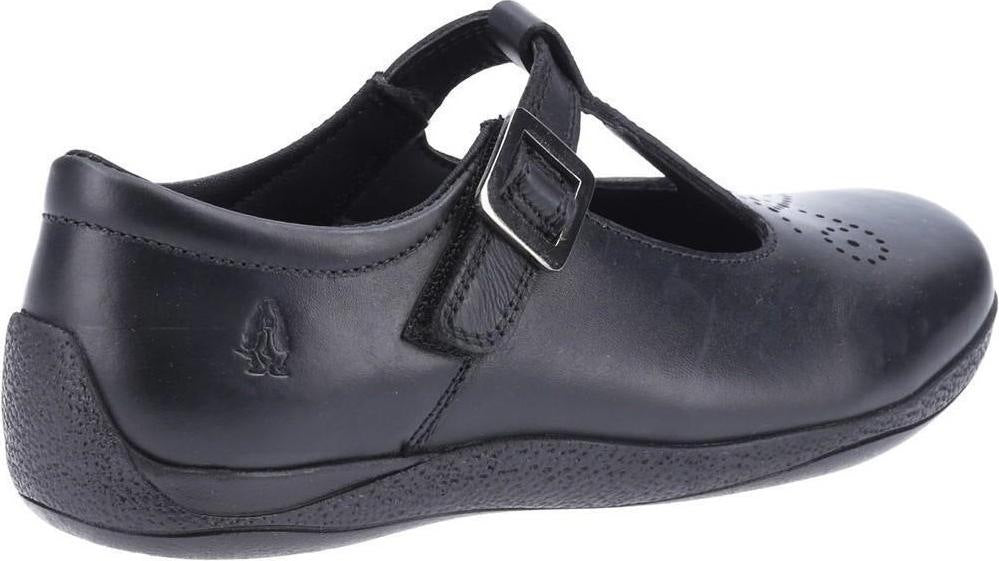 Hush Puppies Eliza Black Girls Junior School Shoes