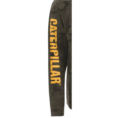 Caterpillar Trademark Banner L/s Tee Camo