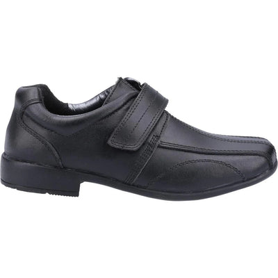 Mirak Ricky Barnes Smart Adjustable Strap Black Leather Buckle Shoes