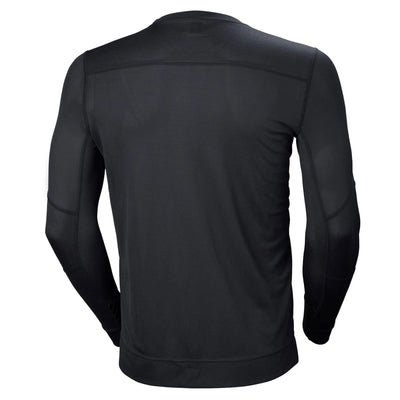 Helly Hansen Lifa Black Long-Sleeve Base Layer Crewneck