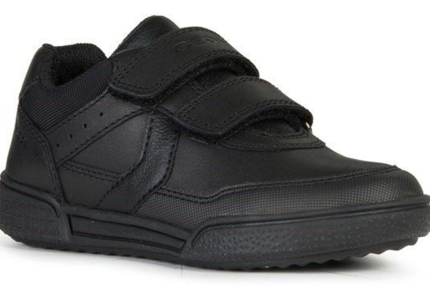 Geox Poseido Geox Black Leather School Shoe