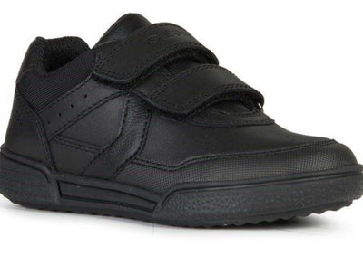 Geox Poseido Geox Black Leather School Shoe