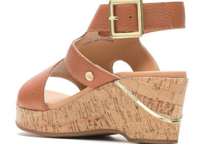 Hush Puppies Ladies Maya Ankle Strap Leather Sandals