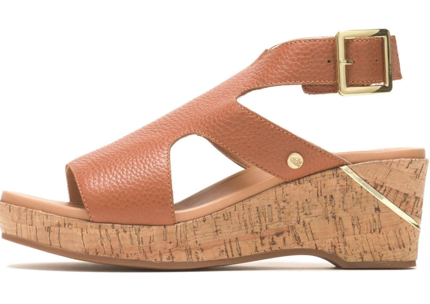 Hush Puppies Ladies Maya Ankle Strap Leather Sandals