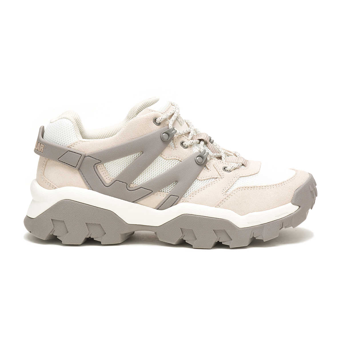 Caterpillar Lifestyle Birch/Bright White Reactor Lace-Up Shoes