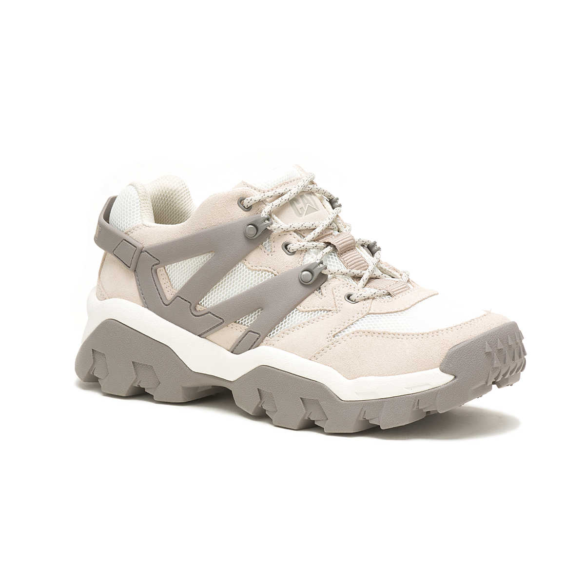 Caterpillar Lifestyle Birch/Bright White Reactor Lace-Up Shoes