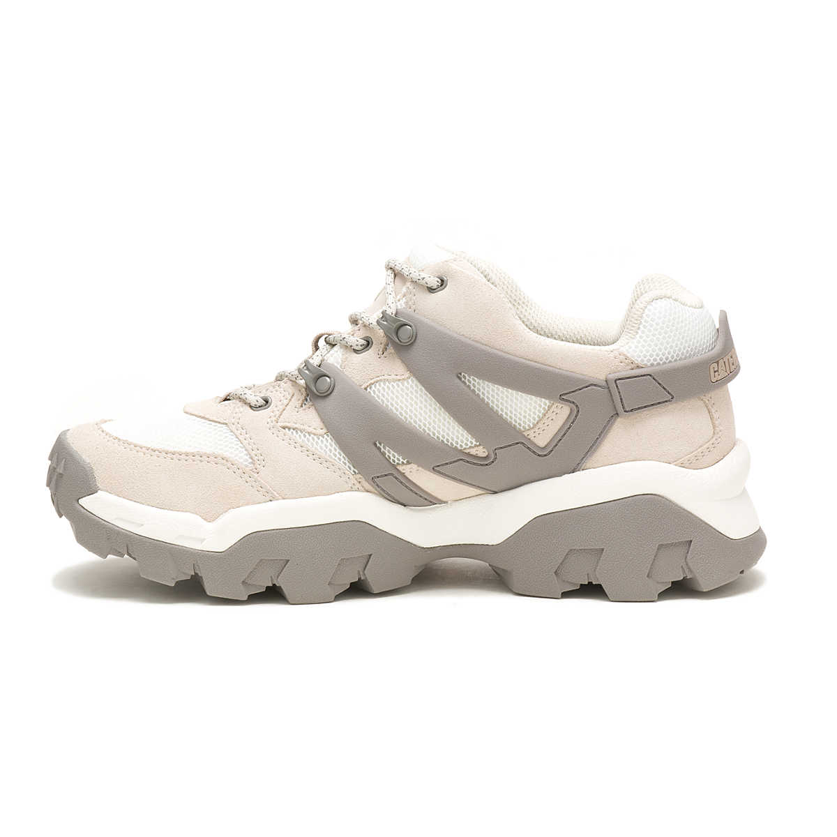 Caterpillar Lifestyle Birch/Bright White Reactor Lace-Up Shoes