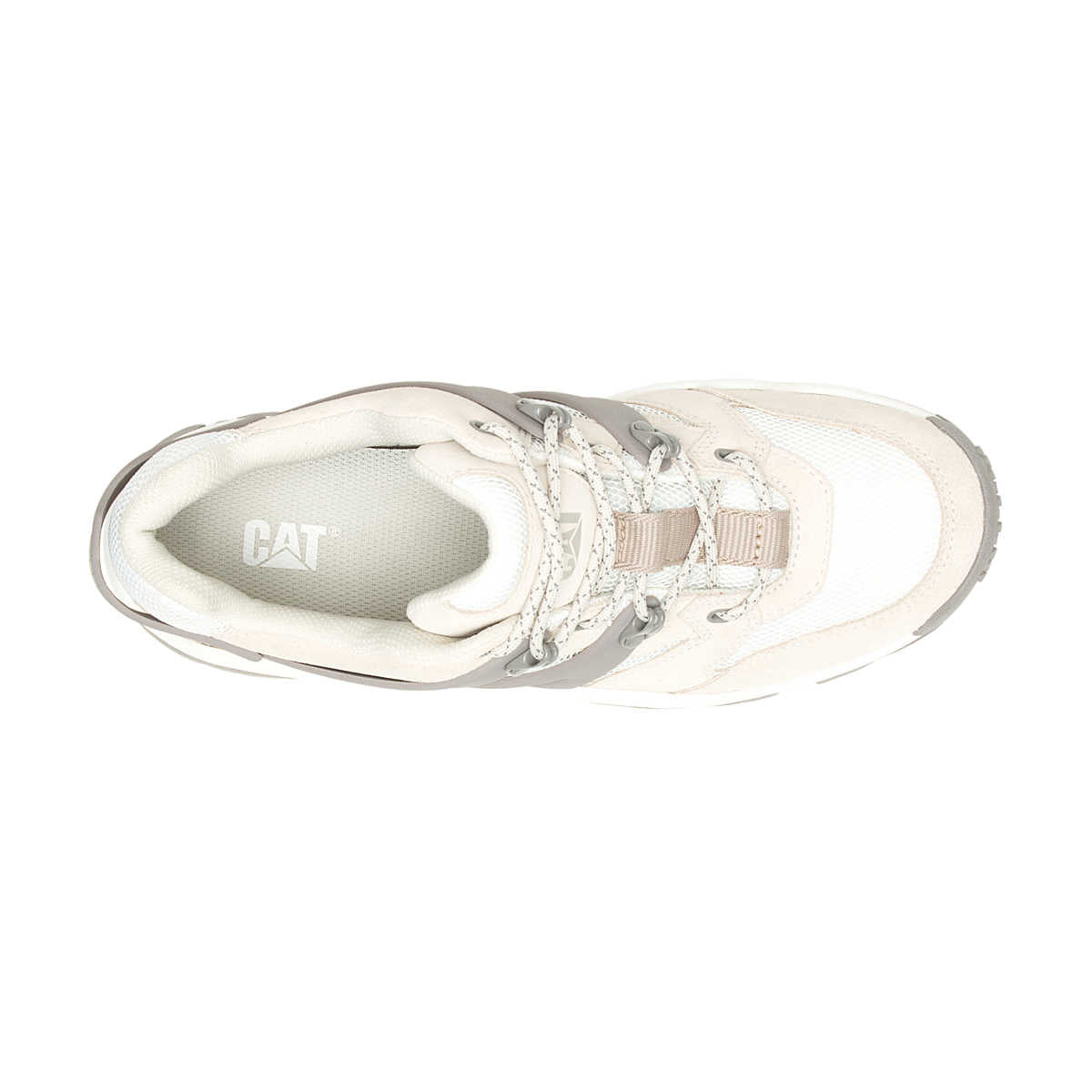 Caterpillar Lifestyle Birch/Bright White Reactor Lace-Up Shoes