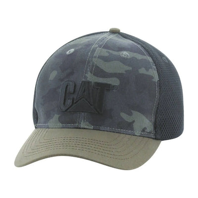 Caterpillar Night Camo Mesh Stretch Cap