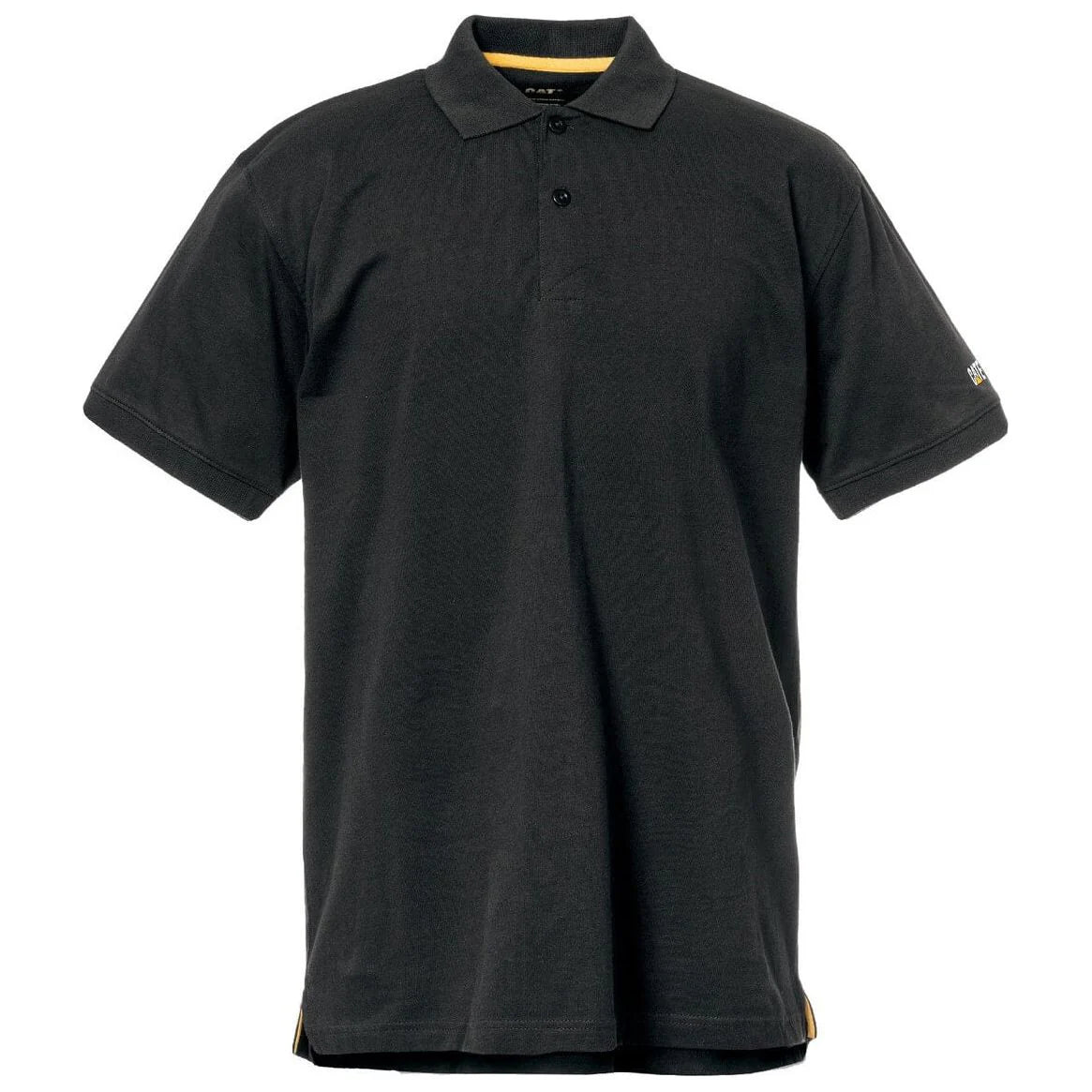 Caterpillar Men's Black Lincoln Banana Republic Slim Organic Polo Shirts